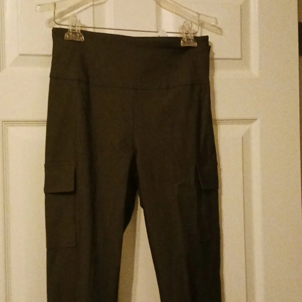 High waisted olive green pants - Picture 5 of 6